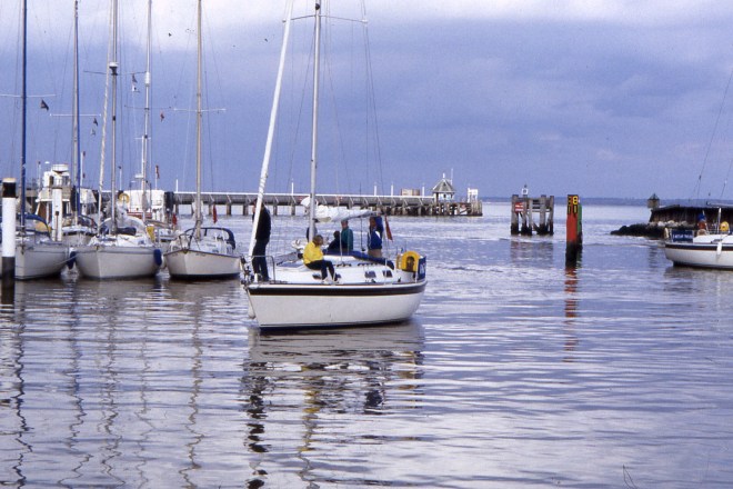 Quiet evening on the sea