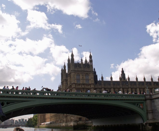 Parliament, Lndon, in evening light.