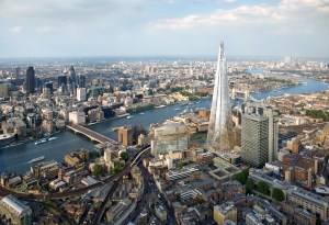 View Over London from The Shard, Highest Building in Western Europe
