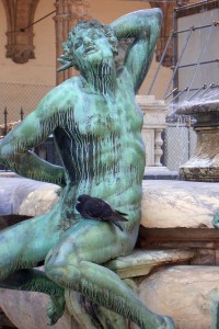 Section of Neptune's Fountain in Piazza della Signoria
