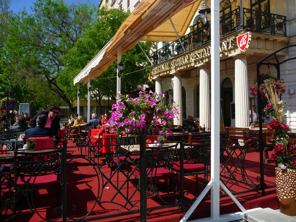 Cafe in centreville, Bratislave, Slovakia