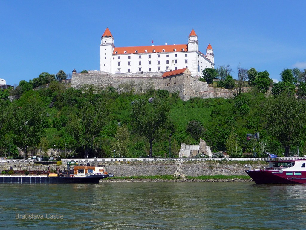 Bratislava Castle viewed from the Danube River