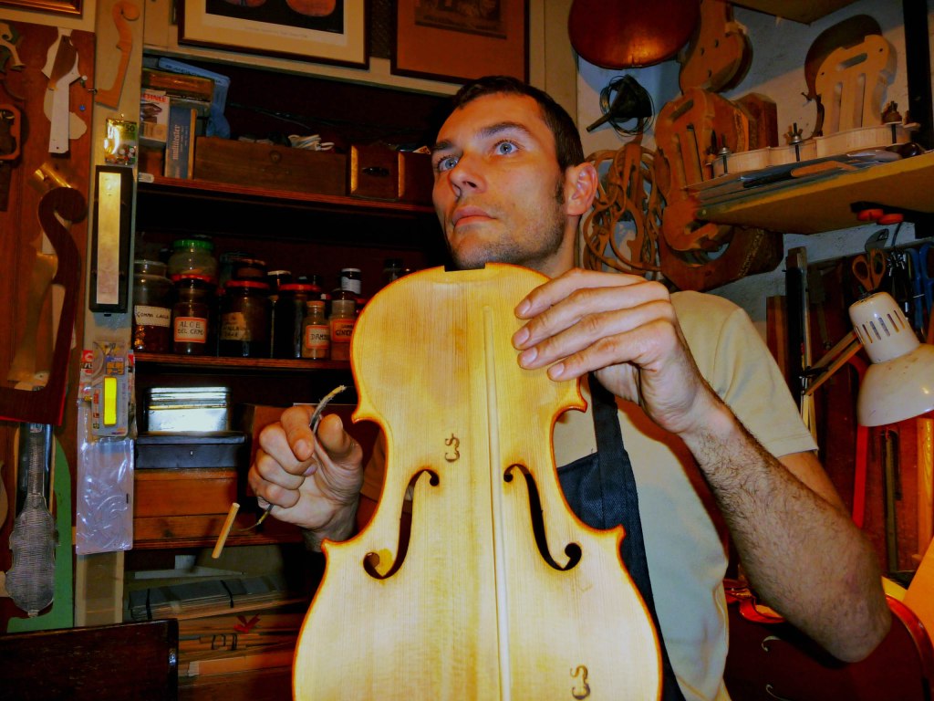As yet unvarnished, violin making in Cremona