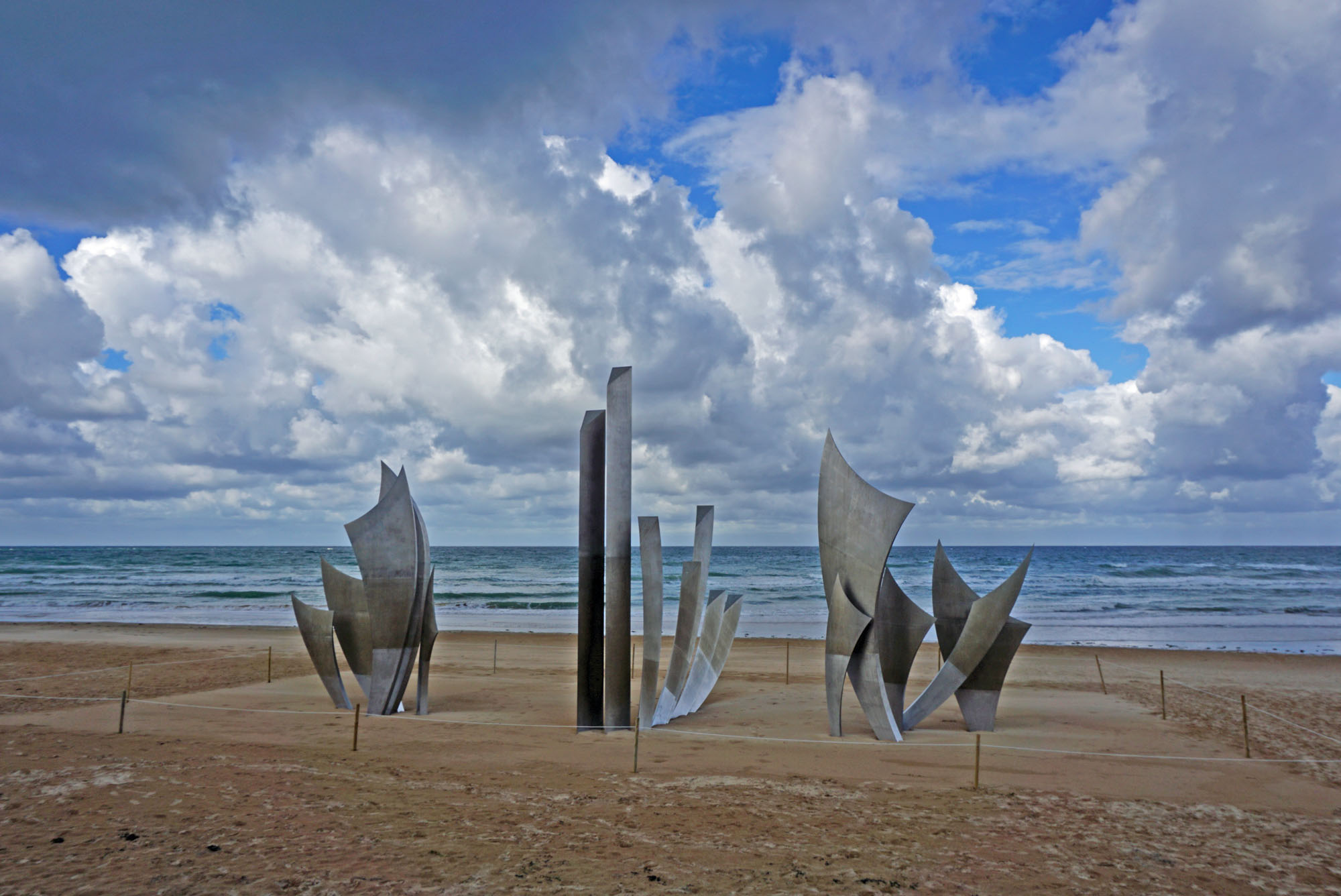 D-Day Landings.  War Memorial on Normandy Beaches