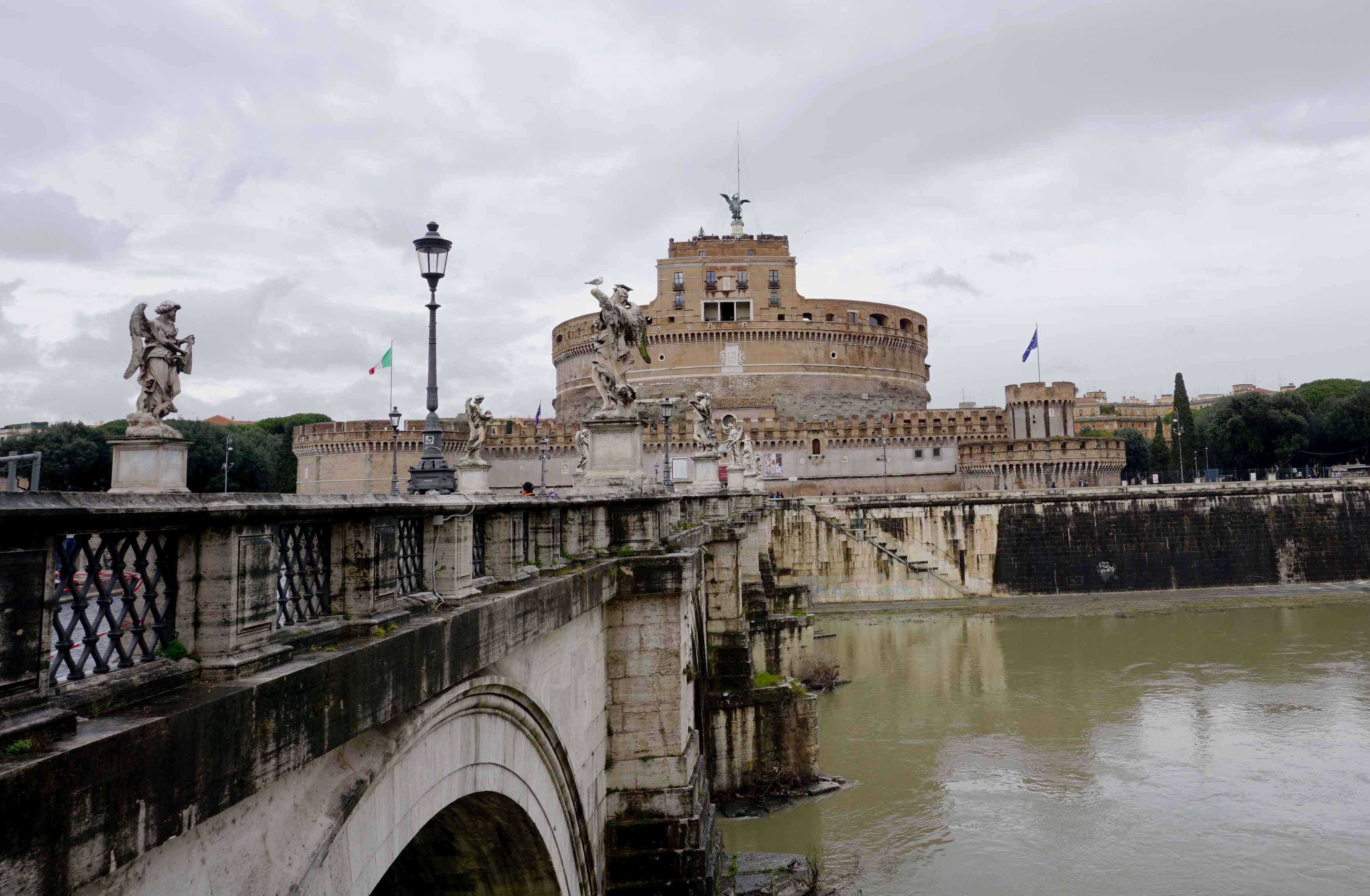 Bridge on the Tiber leading to Castell Sant'Angelo
