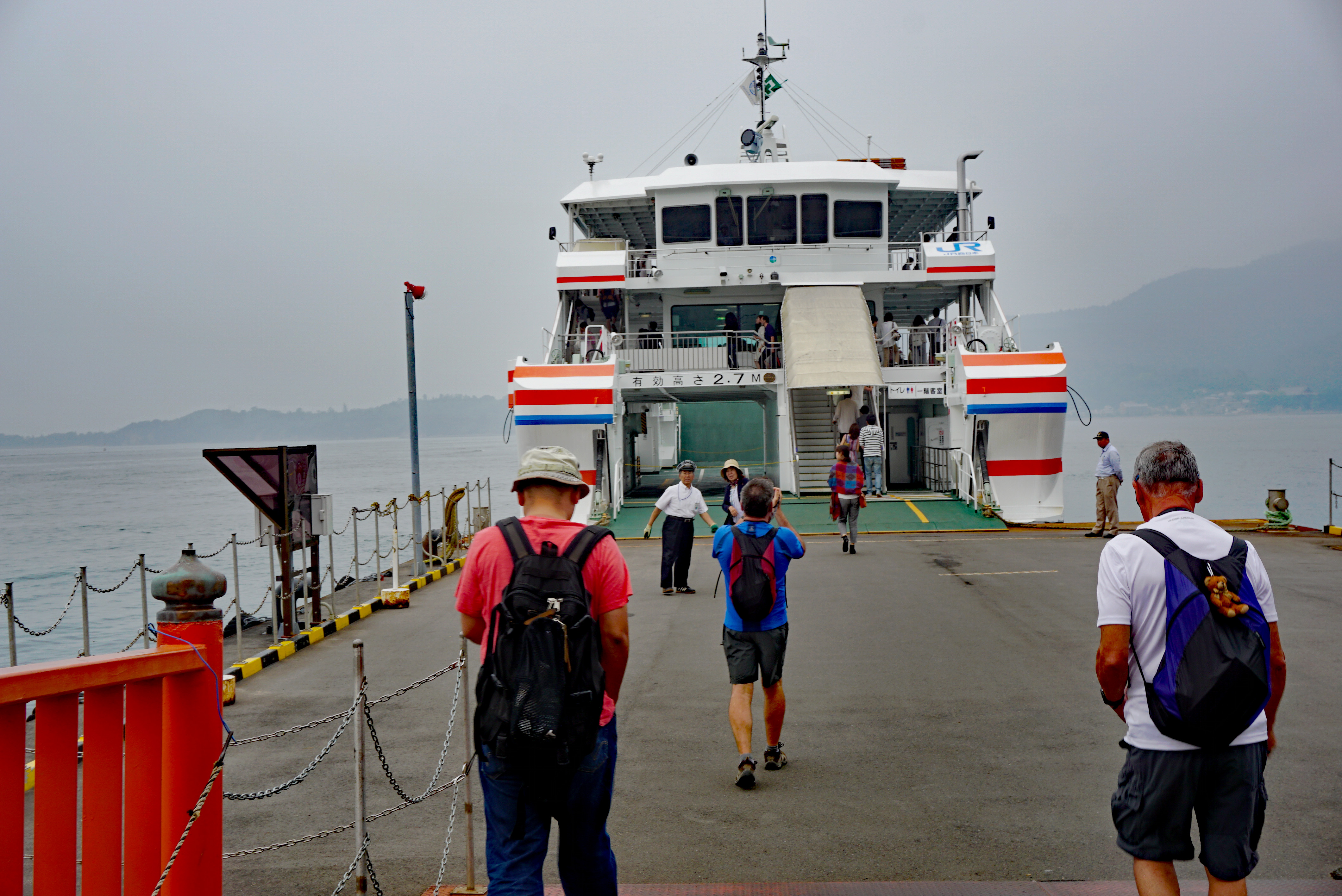 Ferry departing from Miyajima