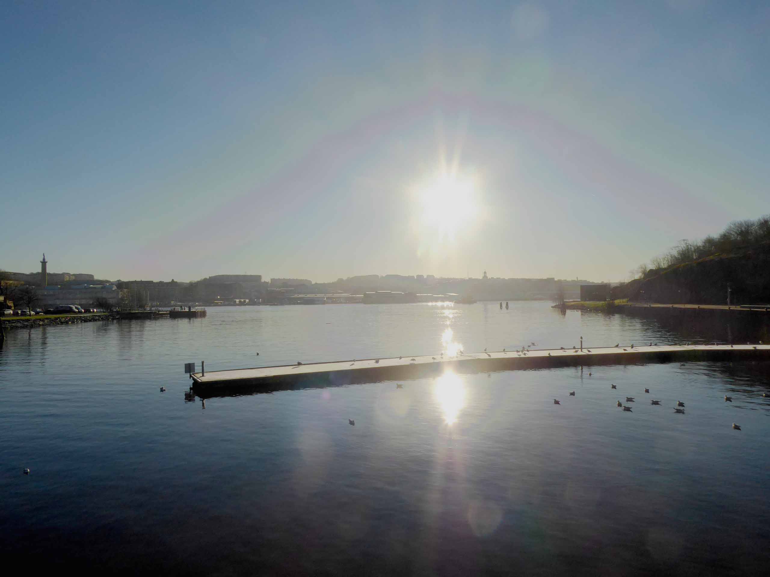End of the day over Gothenburg Harbour